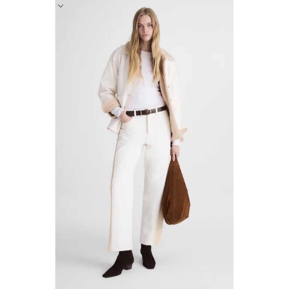 Madewell Pieced Barrel-Leg Jeans in Vintage Canvas-Rigid Size 27 $168
